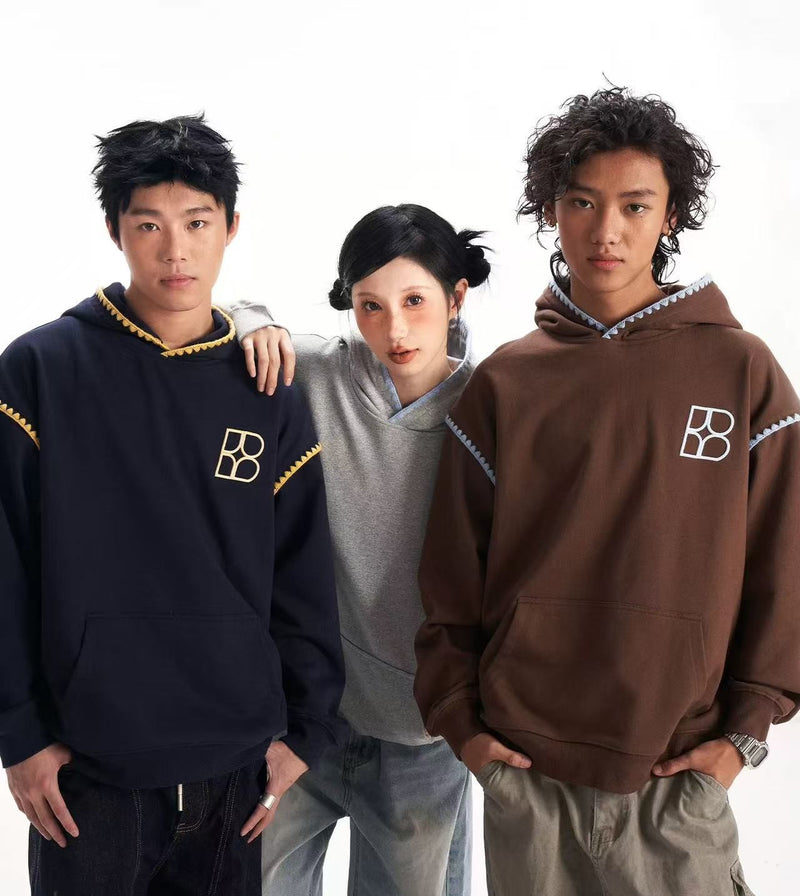 BIPOLAR Three-dimensional Shell Embroidered Hoodie