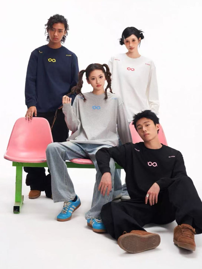 BIPOLAR Offset Long-sleeve T-shirts