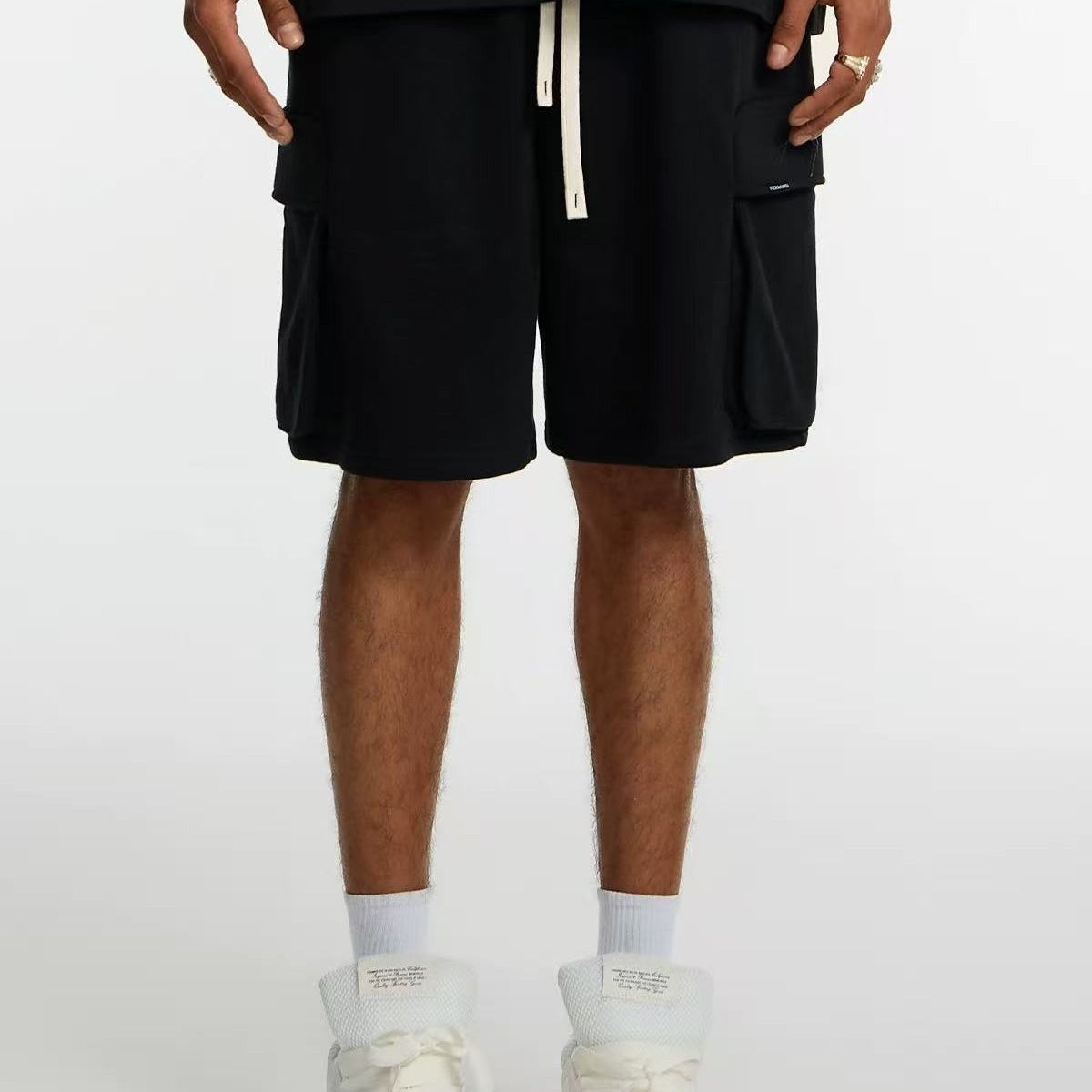 STK  Pocket Embroidered Knit Shorts