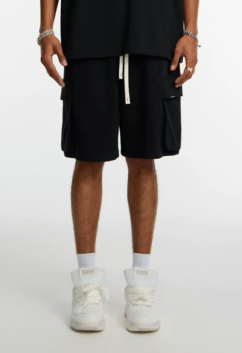 STK  Pocket Embroidered Knit Shorts