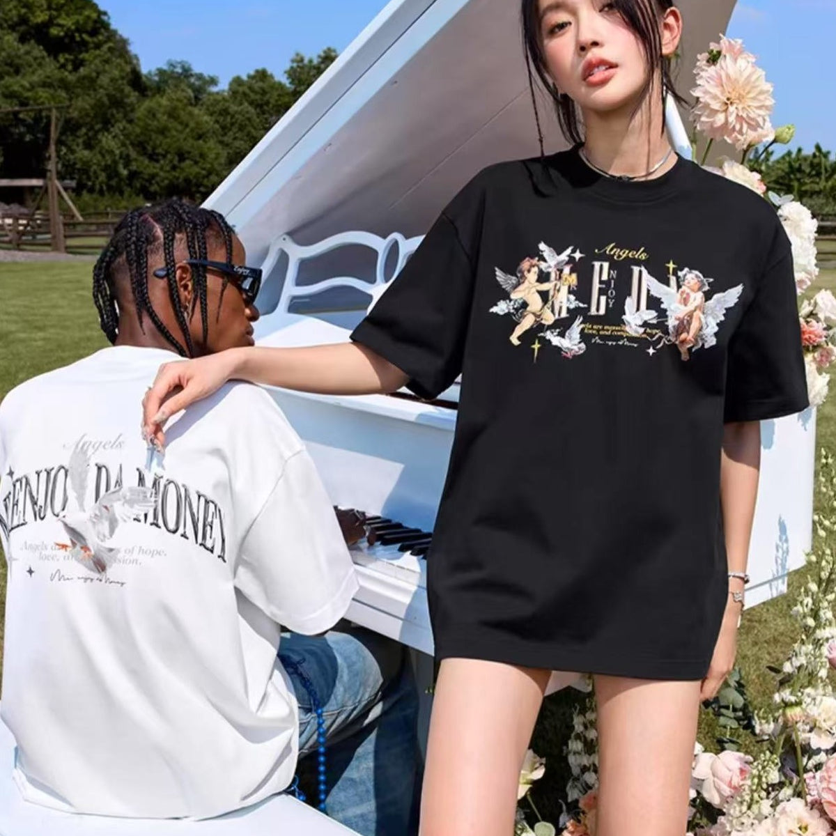 MEDM "Angel Series" Peace Dove Short-sleeved T-shirt