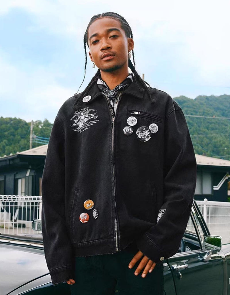 MEDM Angel Dove Detroit Embroidered Jacket