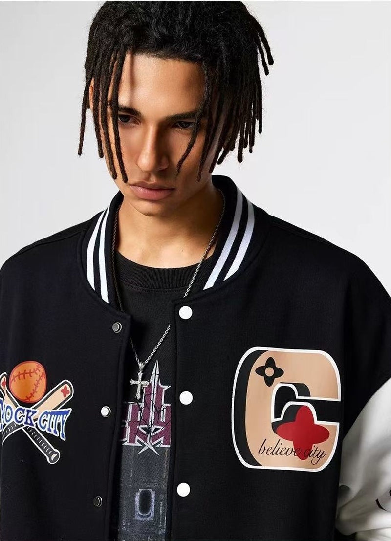 ACHOCK American Baseball Embroidery Jacket
