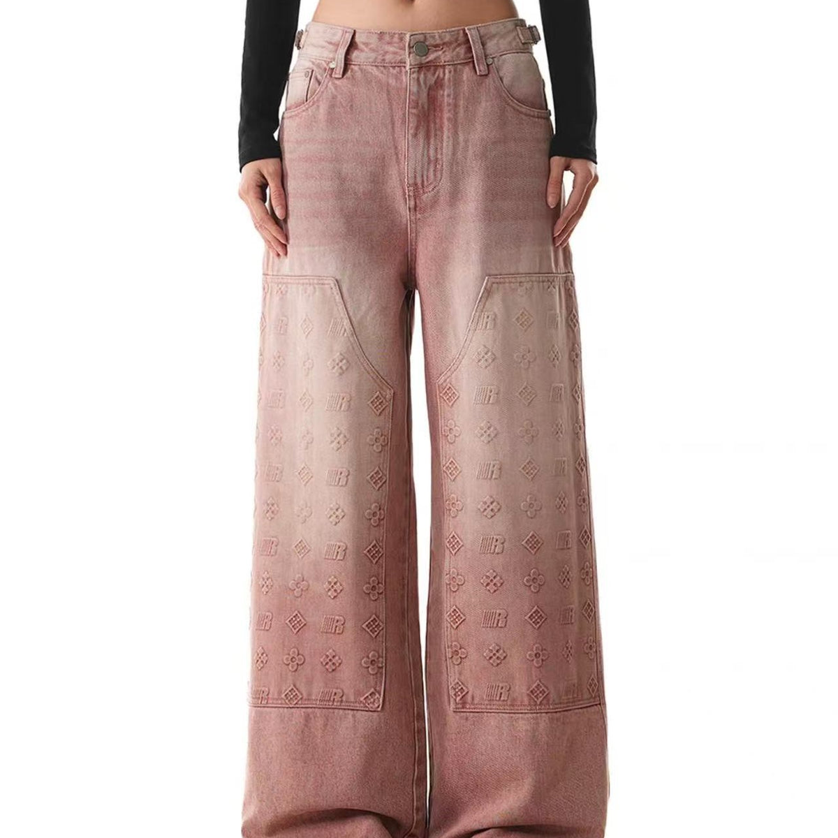 FDR Embossed Jeans For Men and Women