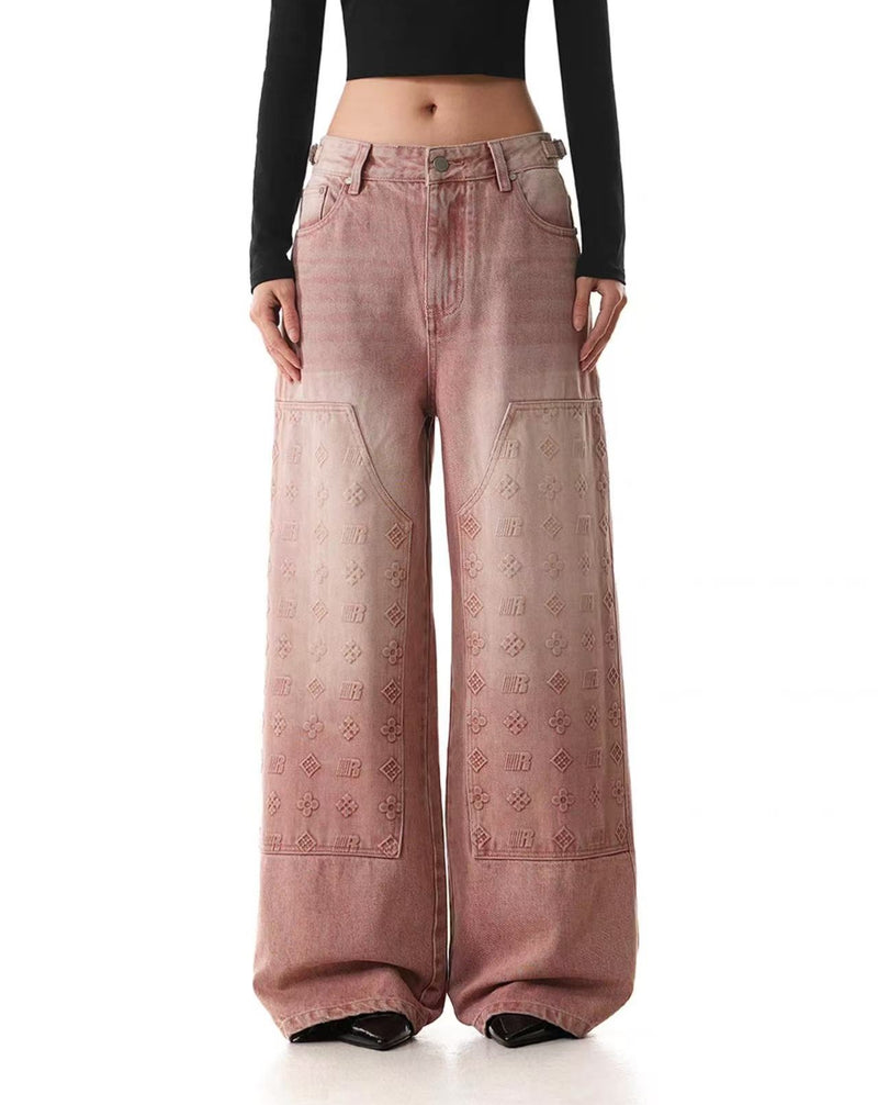 FDR Embossed Jeans For Men and Women