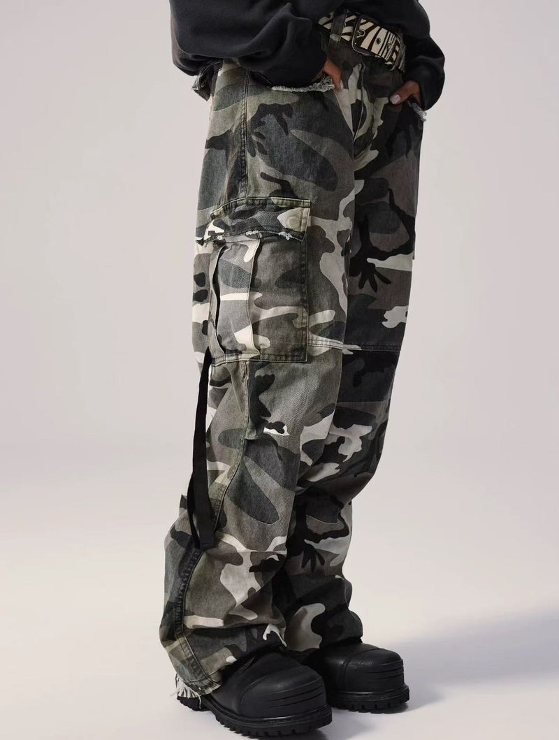 REMEDY Retro Patchwork Camouflage Pants