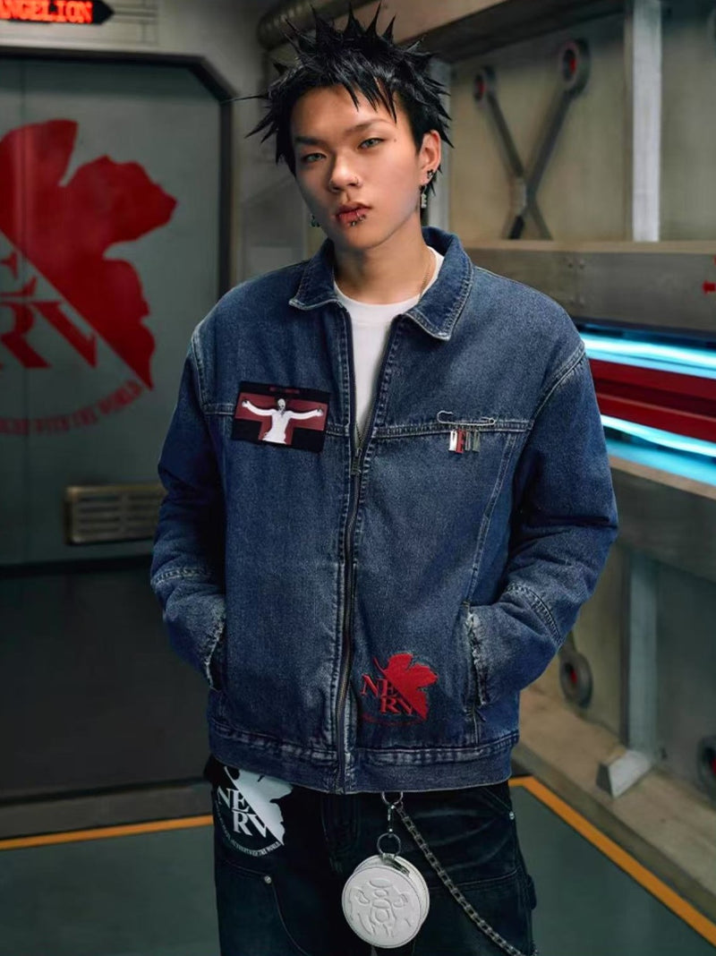 MEDMxEVA Lilith Embroidered Denim Jacket