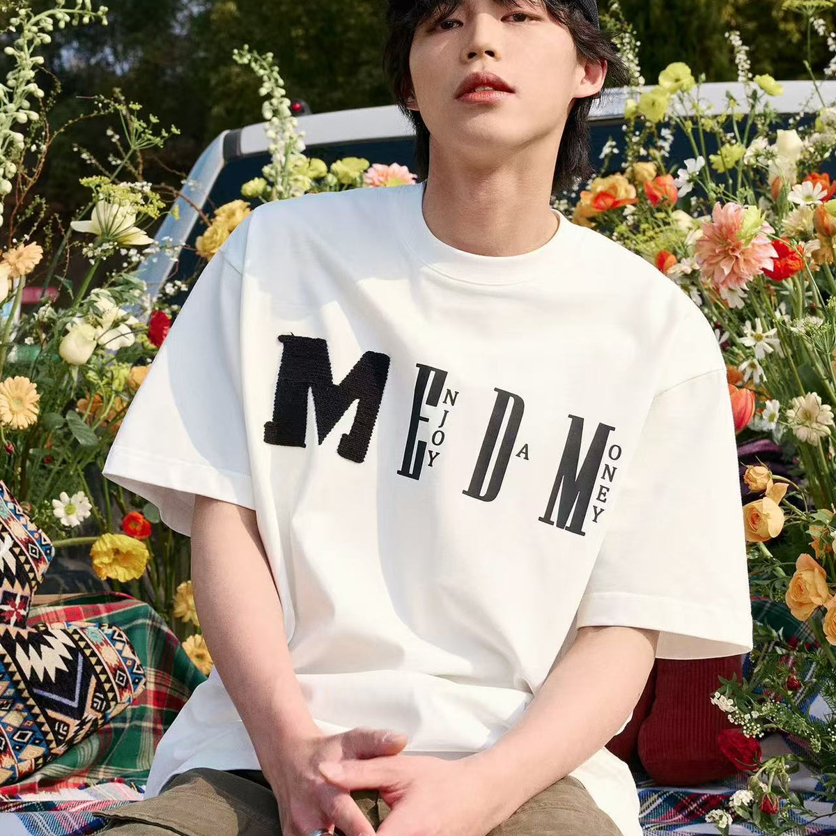 MEDM Chunky Knitted Short-sleeve T-Shirt