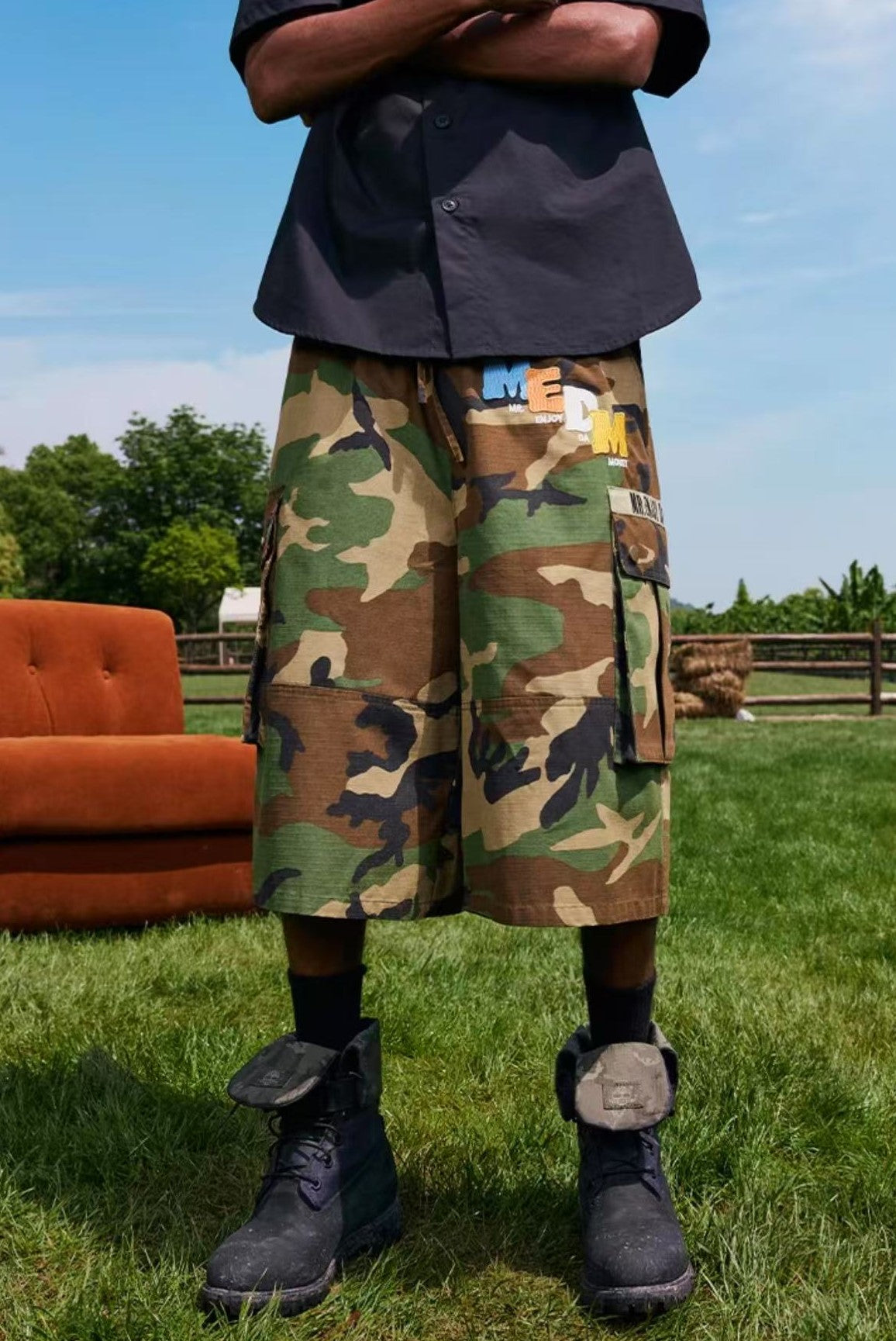 MEDM Cargo Cropped Pants