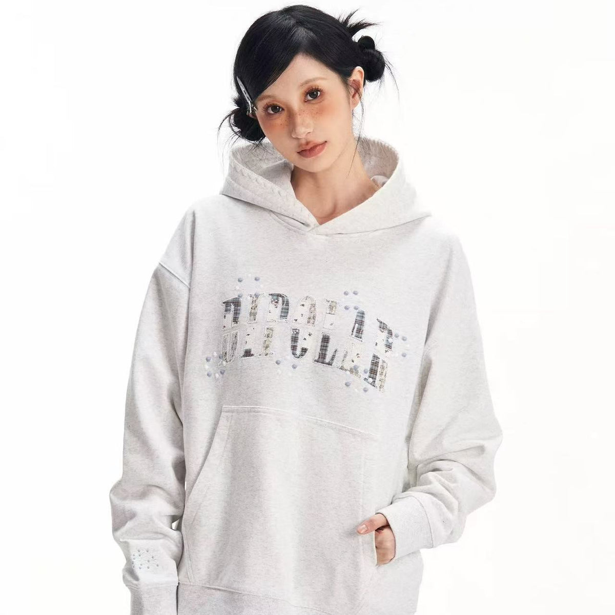 BIPOLAR Gemstone Embroidered Patch Hoodie