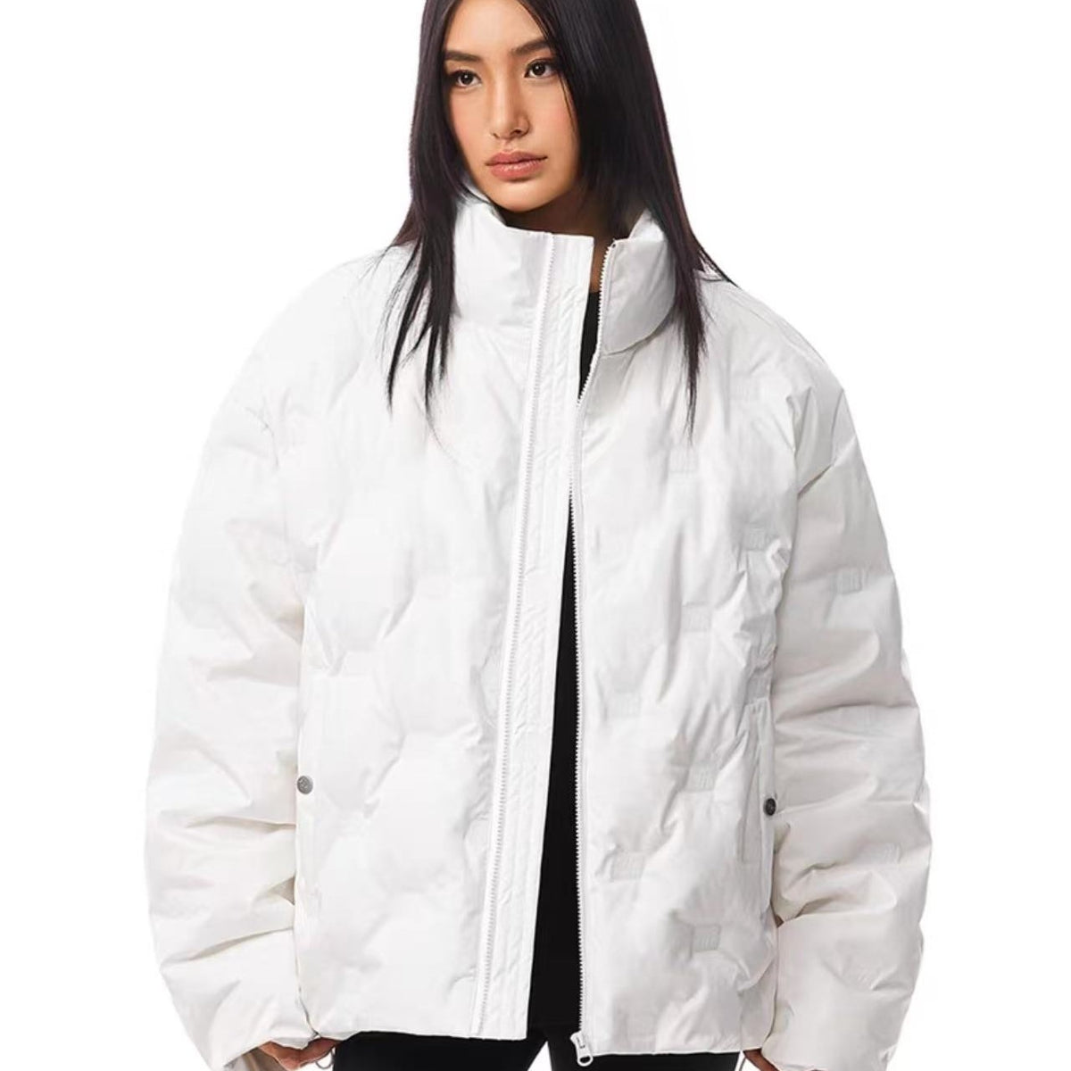 FDR Logo Embossed Down Jacket