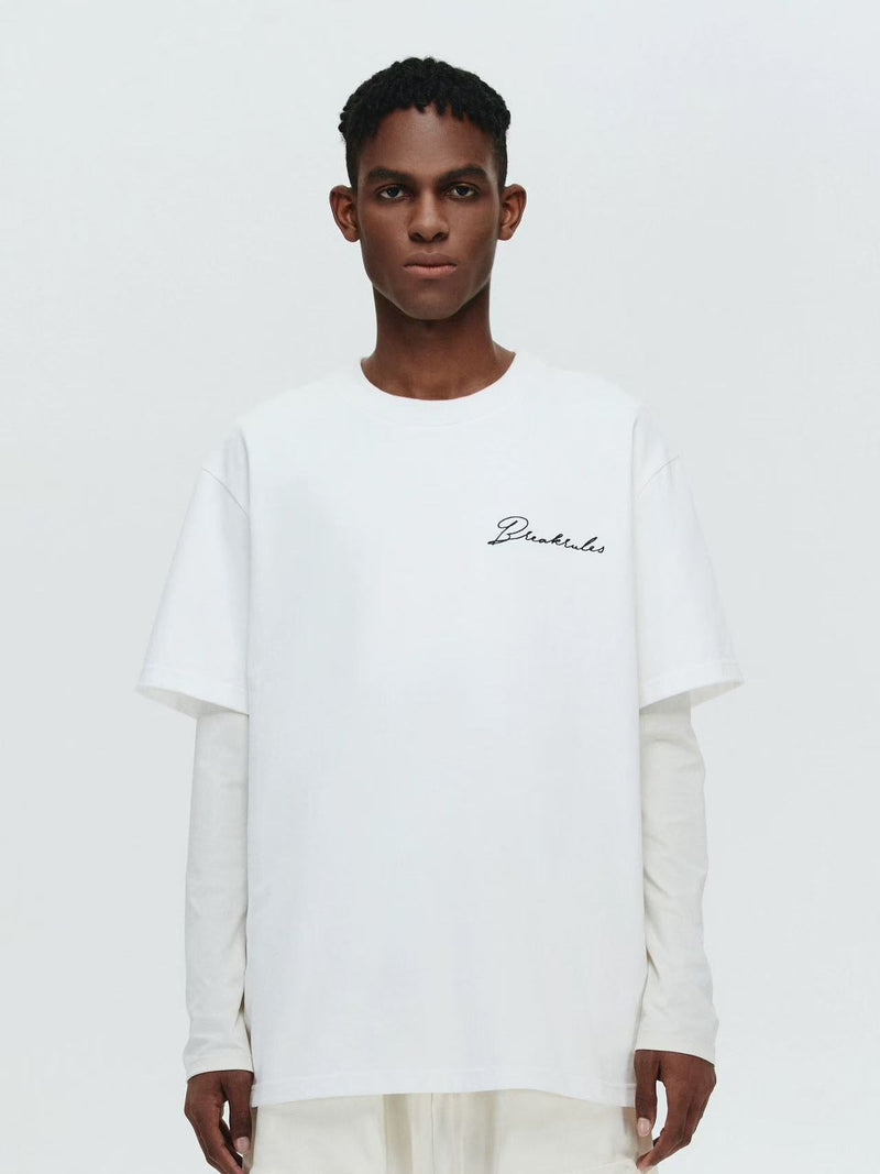 ATRY Unknown Shore Appliqué Printed T-shirt