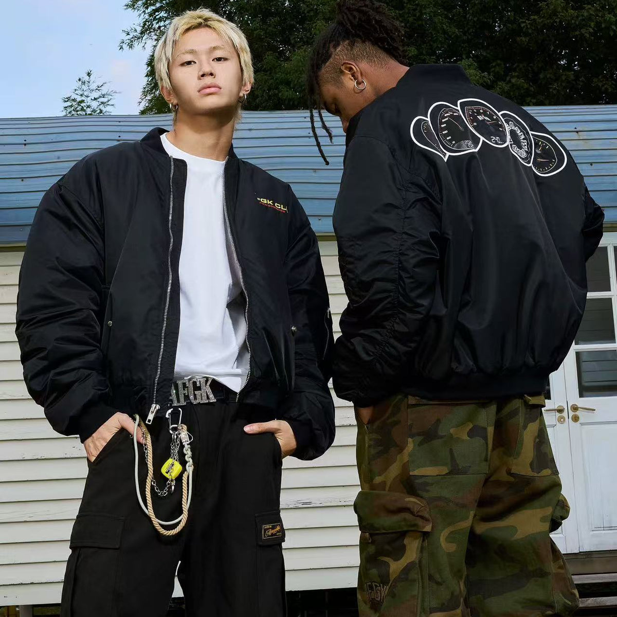 AFGK Supercar Tachometer MA1 Bomber Jacket