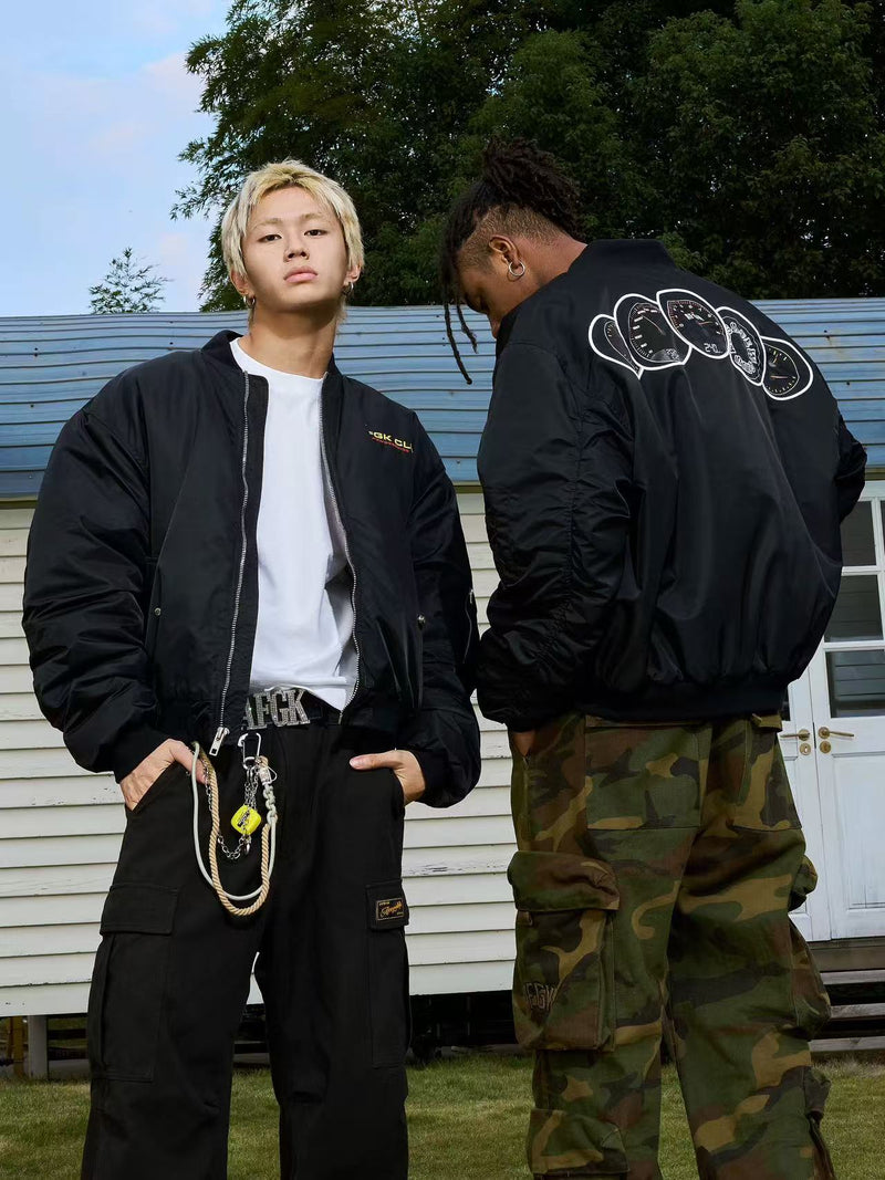 AFGK Supercar Tachometer MA1 Bomber Jacket