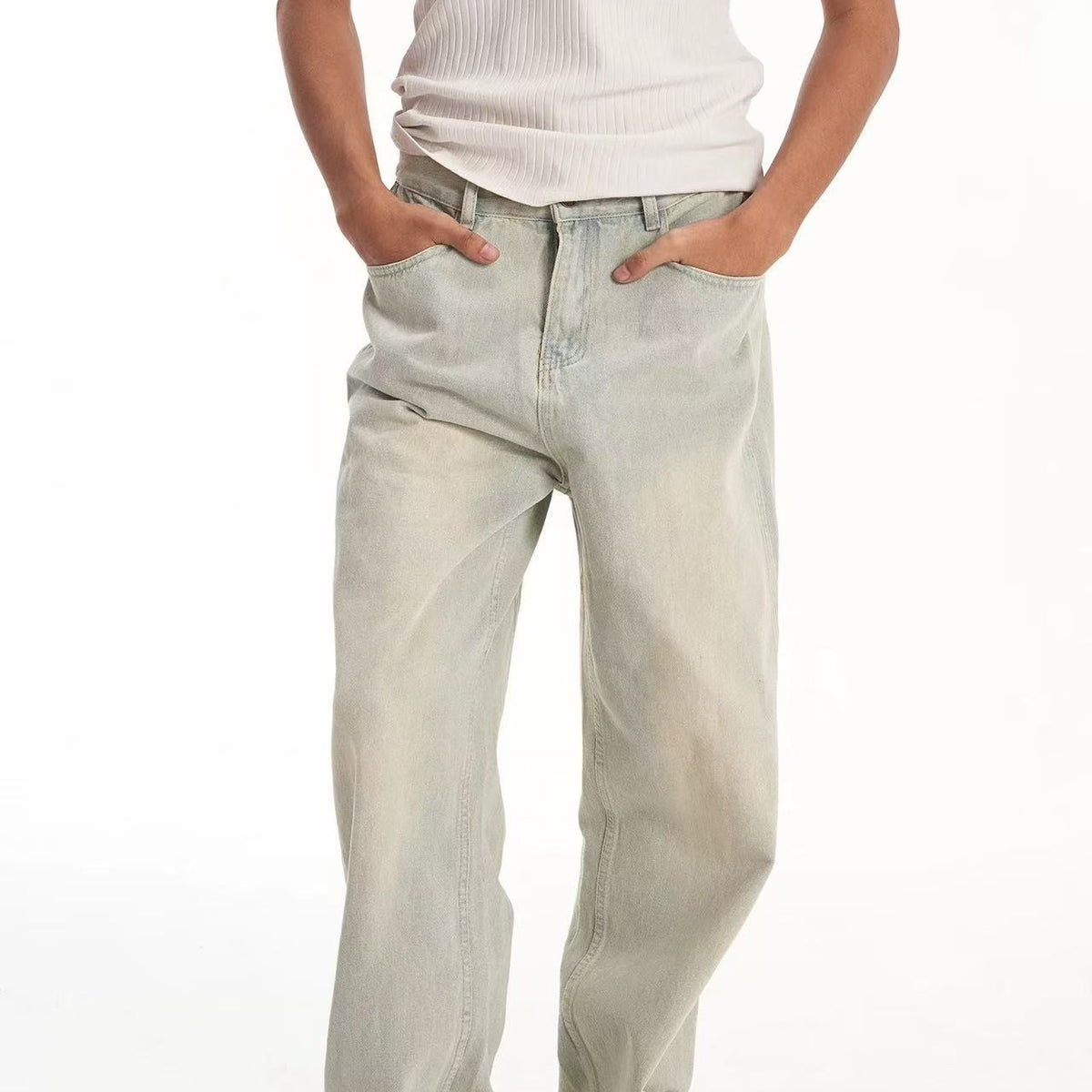 BIPOLAR Semi-elastic Straight-leg Jeans