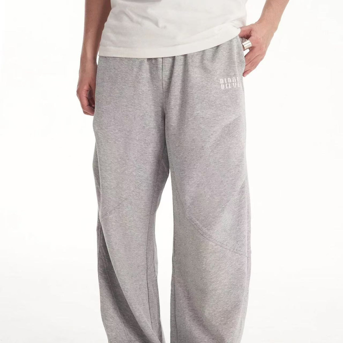 BIPOLAR Air Layer Pleated Loose Sweatpants