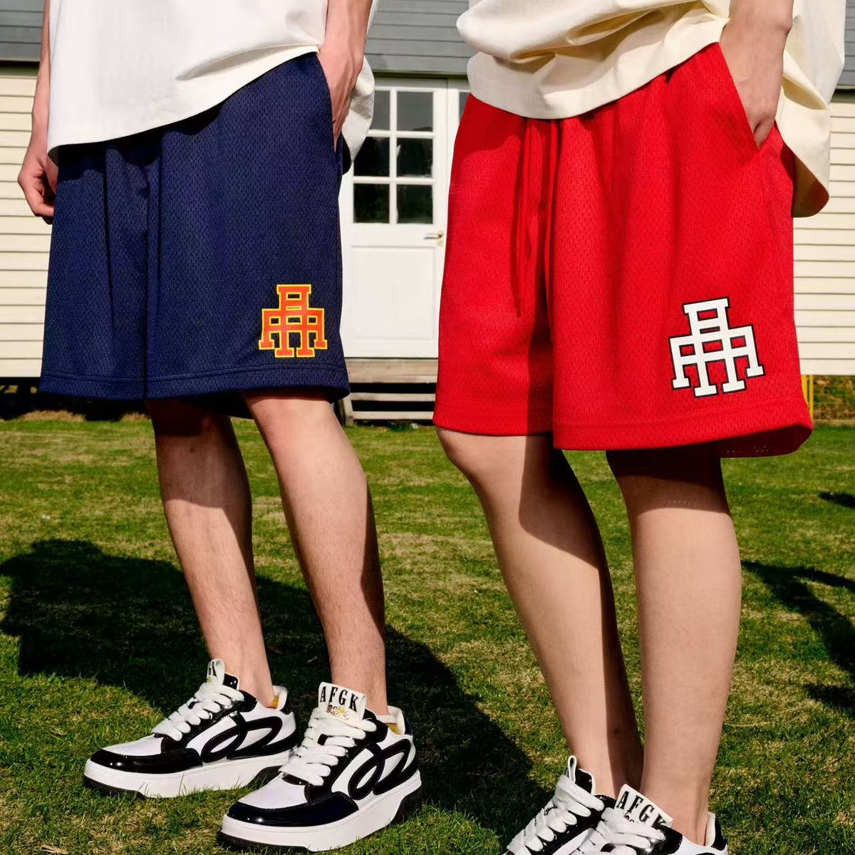 AFGK Hip Hop Street Mesh Sports Shorts