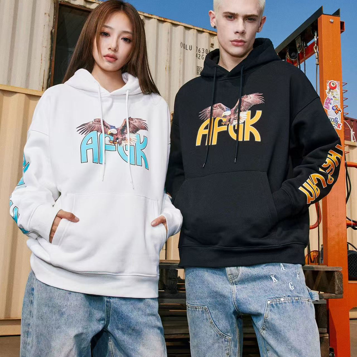 AFGK Eagle Printed Hoodie
