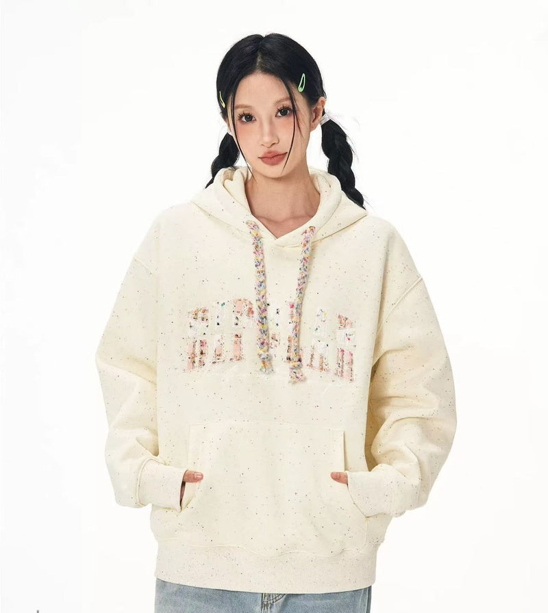 BIPOLAR Patch Colored Dot Hoodie