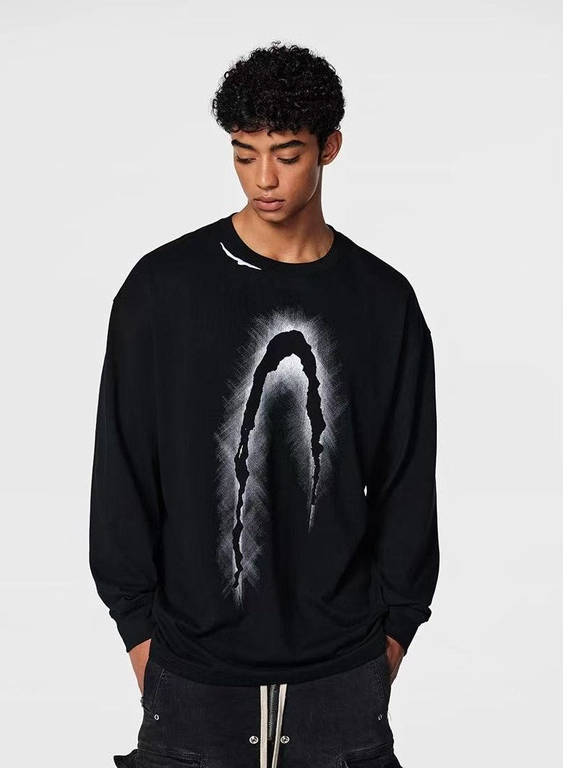 ACHOCK Phantom High Street Logo Printed Long-sleeve T-shirt