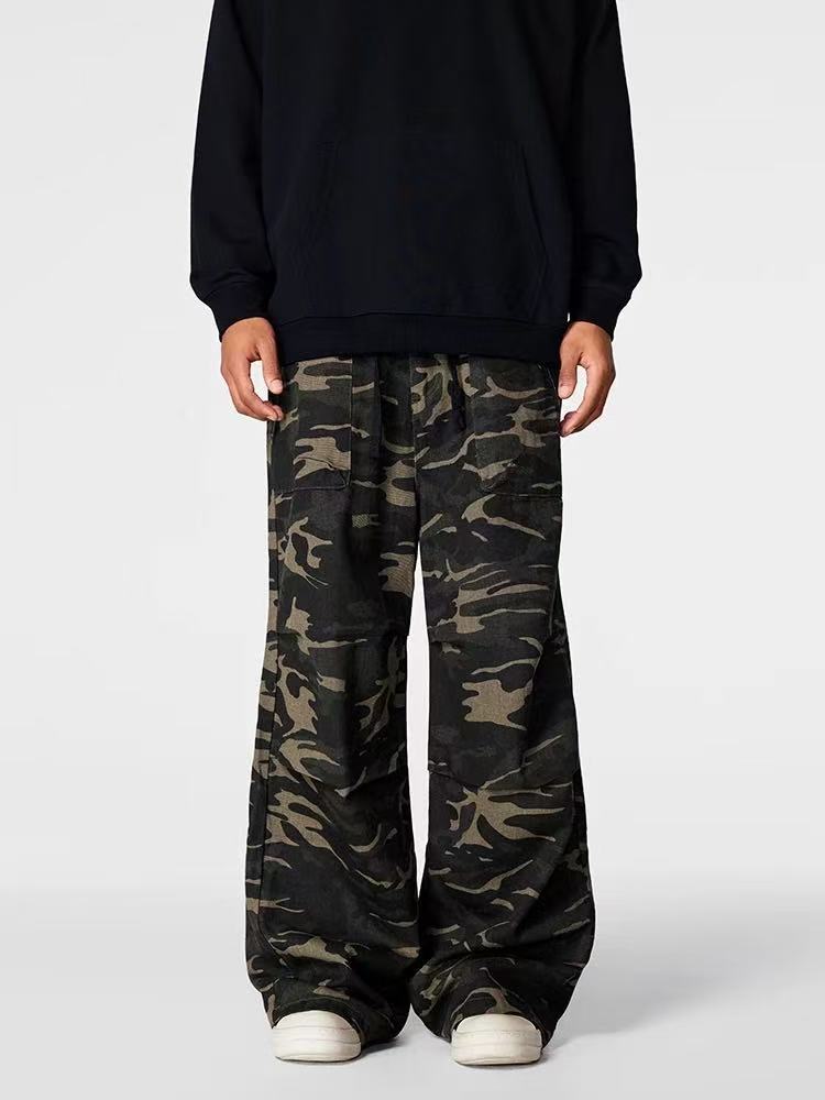 ACHOCK Camouflage Straight Casual Pants
