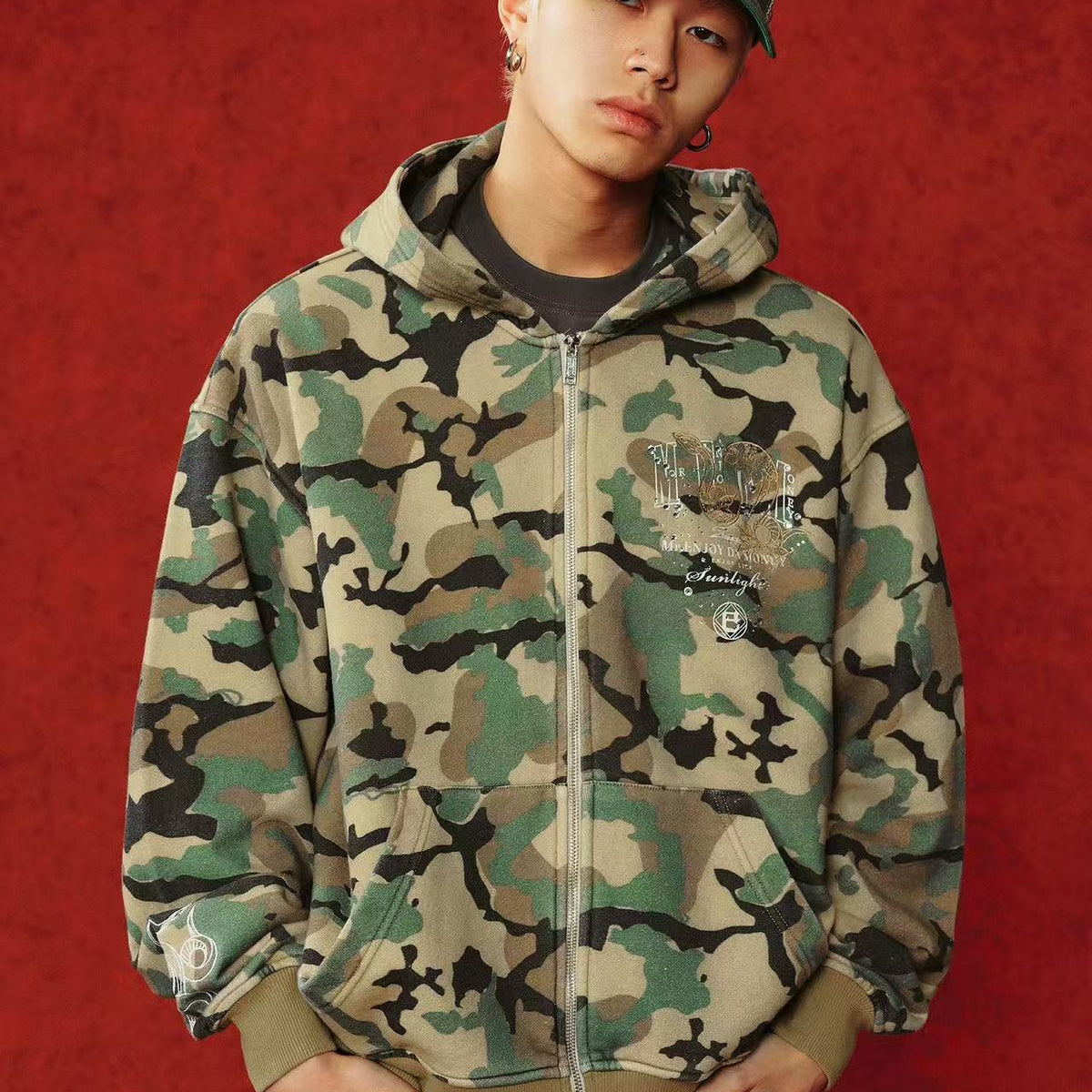 MEDM " Year of the Snake" Cardigan Hooded Sweatshirt