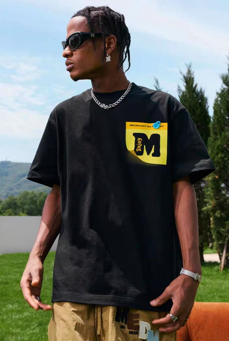 MEDM Post-it Printed Short-sleeved T-shirt