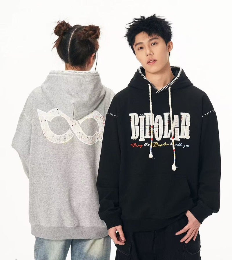 BIPOLAR Tri-color Embroidered Hoodie