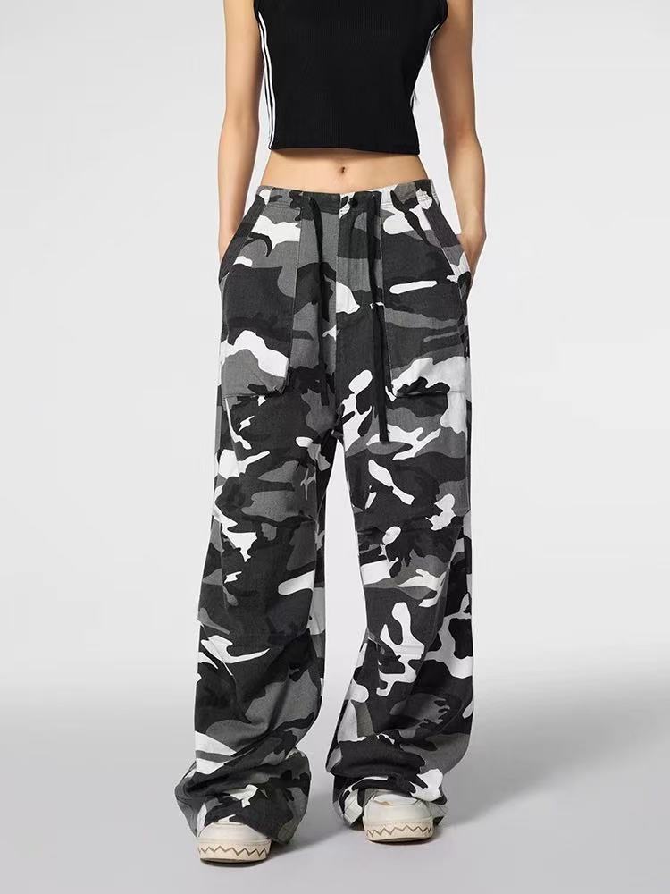 ACHOCK High Street Camouflage Drawstring Trousers