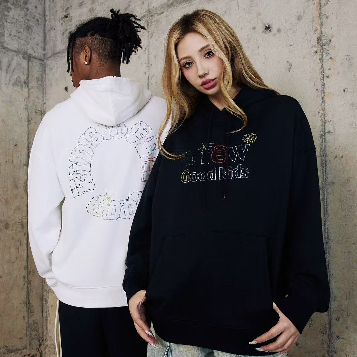 AFGK Neon Star Hot Diamond Hoodie
