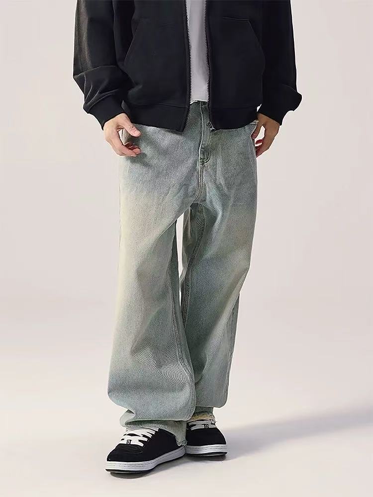 REMEDY Retro Washed Frayed Jeans