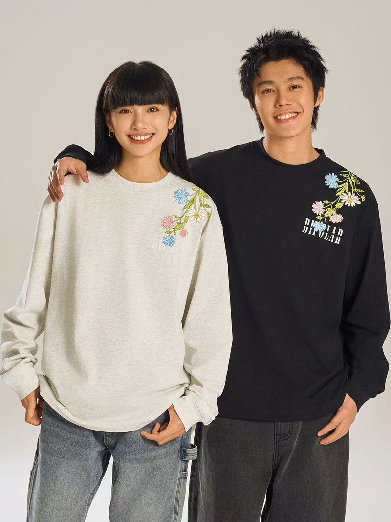 BIPOLAR Flowery Branches Long-sleeved Sweatshirt