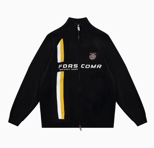 FDR Sport Contrast Cardigan Sweater