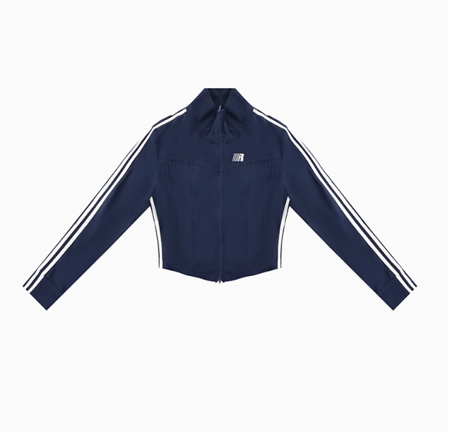 FDR Stand Collar Slim Fit Webbing Jacket (For Women)