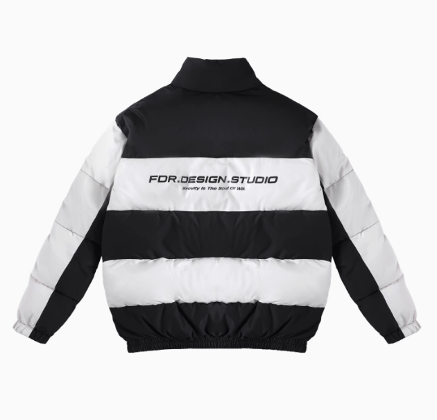 FDR Contrast Color Patchwork Cotton Jacket