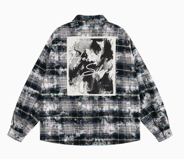 ATRY Destroyed Appliqué Long-sleeved Shirt