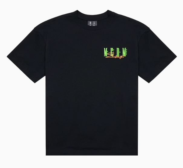 MEDM Summer Graffiti Letter Print Short Sleeve T-Shirt