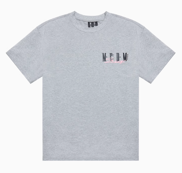 MEDM Summer Graffiti Letter Print Short Sleeve T-Shirt