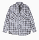 ATRY Distressed Patchwork Long-sleeved Shirt