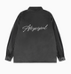 ATRY Corduroy Floral Embroidered LOGO Long-sleeved Shirt