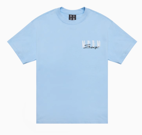 MEDM Summer Graffiti Letter Print Short Sleeve T-Shirt