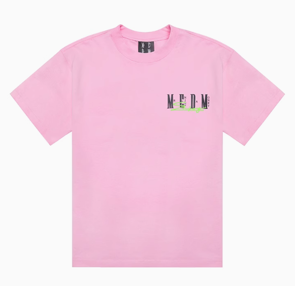 MEDM Summer Graffiti Letter Print Short Sleeve T-Shirt