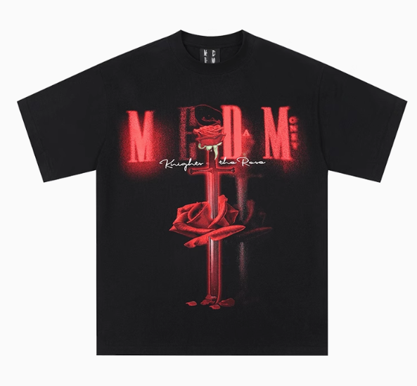 MEDM Hip Hop Rose Short Sleeve T-Shirt
