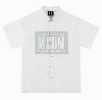 MEDM Tonal Offset Printed Short Sleeve Shirt