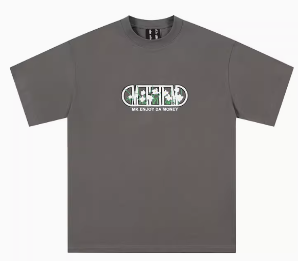 MEDM Capsule Floral Logo Print Short-sleeved T-shirt