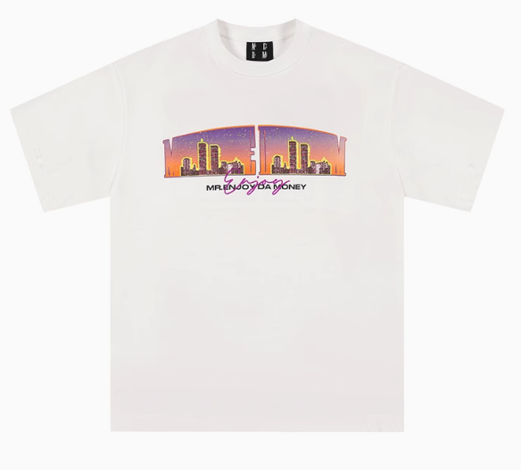 MEDM Sleepless City Printed Short-sleeved T-shirt