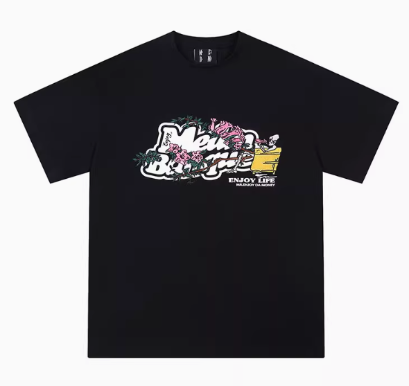 MEDM Embroidered Printed Short-sleeved T-shirt
