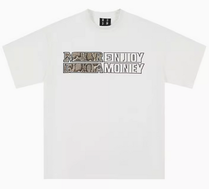 MEDM Leopard Print Snake Texture Short-sleeved T-shirt