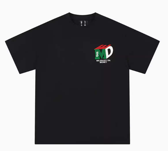 MEDM Three-dimensional Logo Embroidered Short-sleeved T-shirt