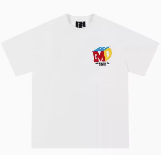 MEDM Three-dimensional Logo Embroidered Short-sleeved T-shirt